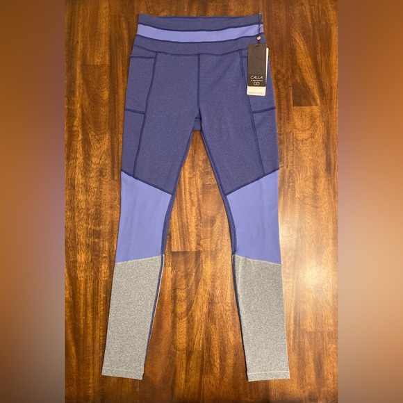 CALIA by Carrie U. Essential Ribbed Legging Purple Vibes Heather. Size Small NWT - Picture 2 of 15